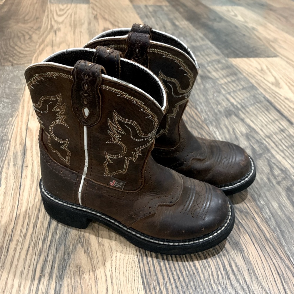 🤠Boys Justin Boots Round Toe